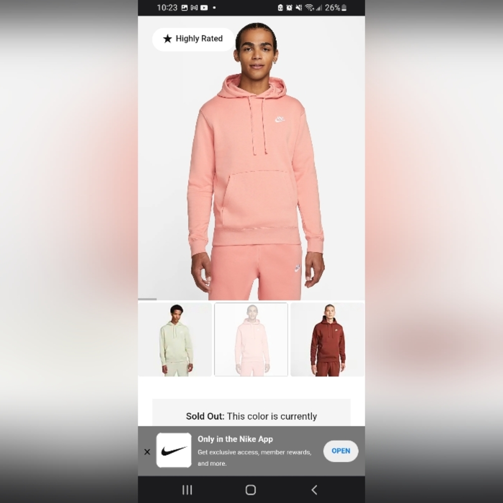 Salmon Pink Nike Tracksuit 💕